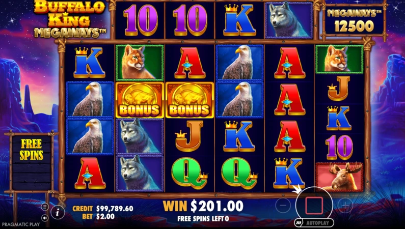 Buffalo King Megaways Slot Bonusová Kola