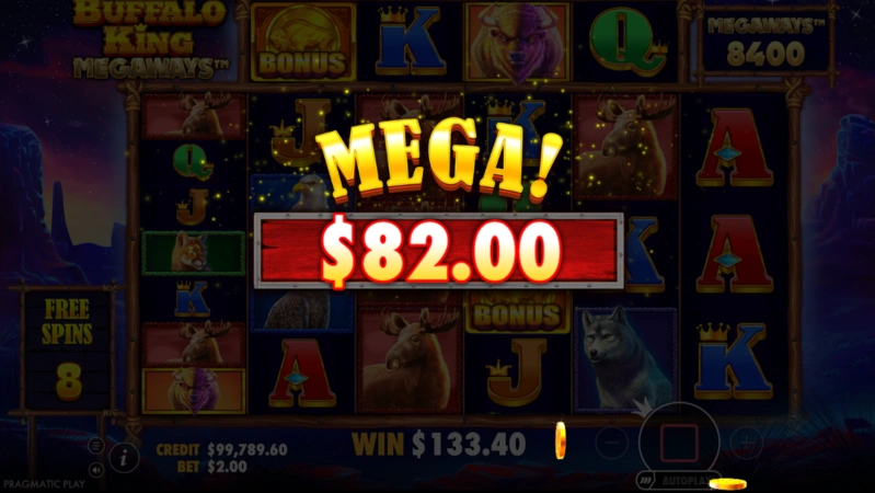 Buffalo King Megaways Slot Multiplikátory