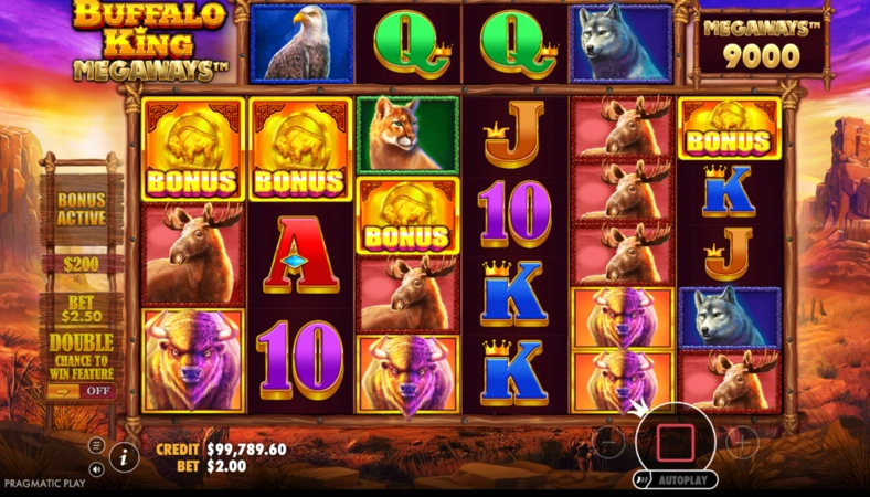 Buffalo King Megaways Slot Scatter Symboly
