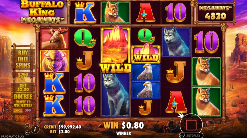 Buffalo King Megaways Slot Wilds